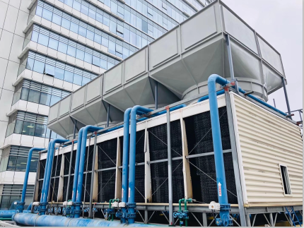 200噸橫流冷卻塔5米處測(cè)得噪音52分貝，問(wèn)鼎整個(gè)行業(yè)誰(shuí)能做到！